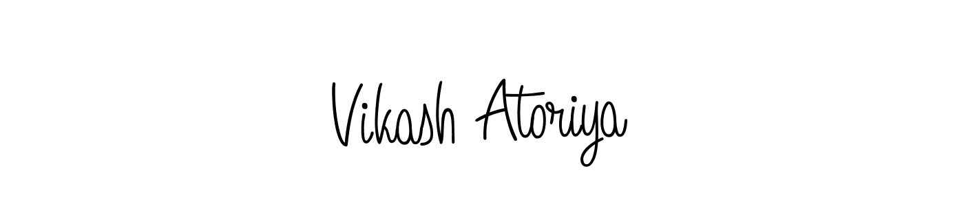 This is the best signature style for the Vikash Atoriya name. Also you like these signature font (Angelique-Rose-font-FFP). Mix name signature. Vikash Atoriya signature style 5 images and pictures png