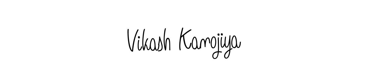 Vikash Kanojiya stylish signature style. Best Handwritten Sign (Angelique-Rose-font-FFP) for my name. Handwritten Signature Collection Ideas for my name Vikash Kanojiya. Vikash Kanojiya signature style 5 images and pictures png