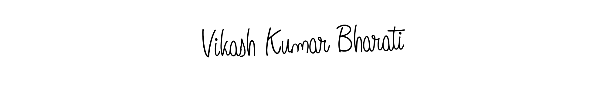 if you are searching for the best signature style for your name Vikash Kumar Bharati. so please give up your signature search. here we have designed multiple signature styles  using Angelique-Rose-font-FFP. Vikash Kumar Bharati signature style 5 images and pictures png
