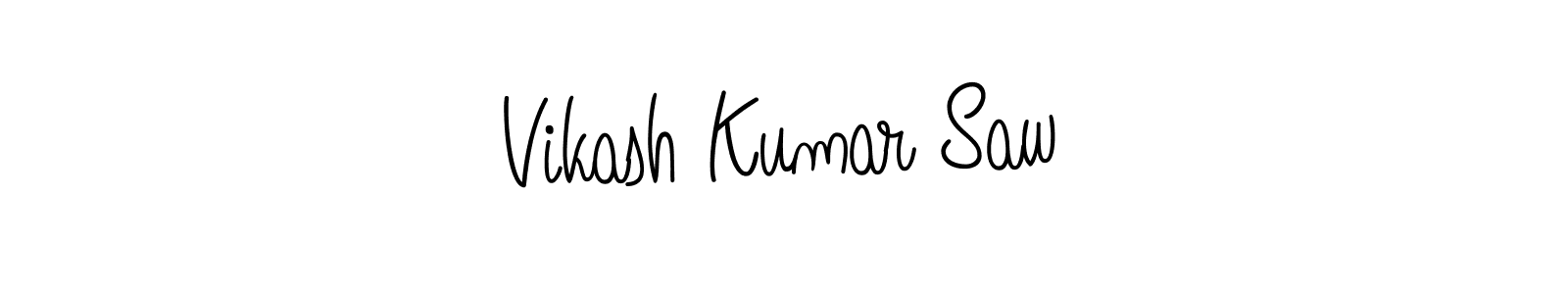 Create a beautiful signature design for name Vikash Kumar Saw. With this signature (Angelique-Rose-font-FFP) fonts, you can make a handwritten signature for free. Vikash Kumar Saw signature style 5 images and pictures png