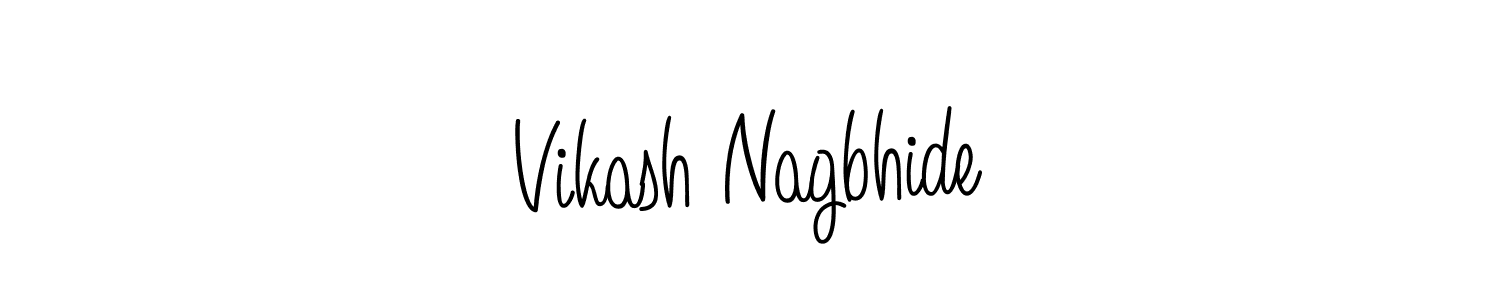 Create a beautiful signature design for name Vikash Nagbhide. With this signature (Angelique-Rose-font-FFP) fonts, you can make a handwritten signature for free. Vikash Nagbhide signature style 5 images and pictures png