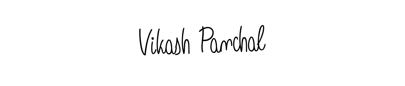 Vikash Panchal stylish signature style. Best Handwritten Sign (Angelique-Rose-font-FFP) for my name. Handwritten Signature Collection Ideas for my name Vikash Panchal. Vikash Panchal signature style 5 images and pictures png
