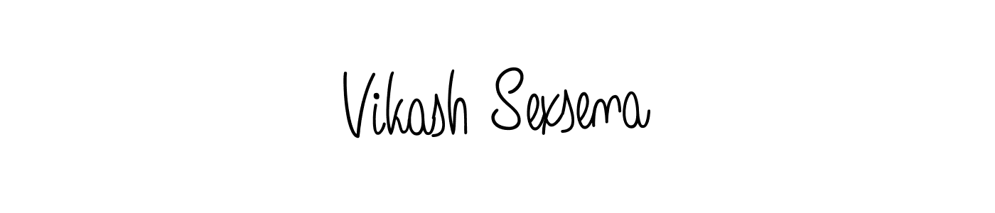 Design your own signature with our free online signature maker. With this signature software, you can create a handwritten (Angelique-Rose-font-FFP) signature for name Vikash Sexsena. Vikash Sexsena signature style 5 images and pictures png