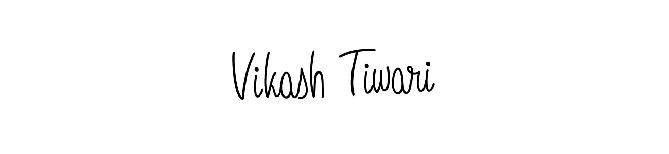 You should practise on your own different ways (Angelique-Rose-font-FFP) to write your name (Vikash Tiwari) in signature. don't let someone else do it for you. Vikash Tiwari signature style 5 images and pictures png
