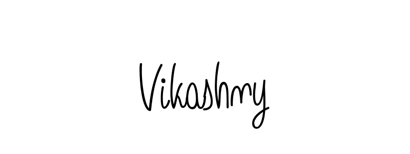 You should practise on your own different ways (Angelique-Rose-font-FFP) to write your name (Vikashny) in signature. don't let someone else do it for you. Vikashny signature style 5 images and pictures png