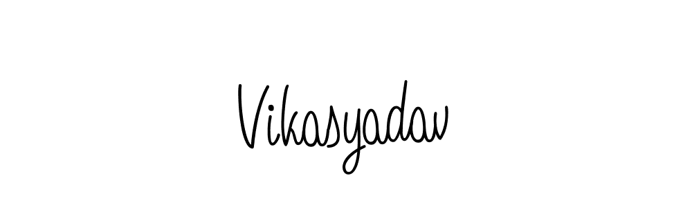 Vikasyadav stylish signature style. Best Handwritten Sign (Angelique-Rose-font-FFP) for my name. Handwritten Signature Collection Ideas for my name Vikasyadav. Vikasyadav signature style 5 images and pictures png