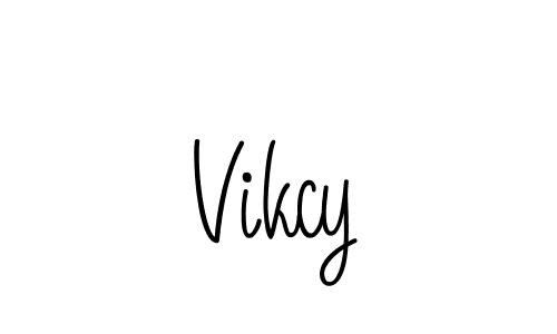 if you are searching for the best signature style for your name Vikcy. so please give up your signature search. here we have designed multiple signature styles  using Angelique-Rose-font-FFP. Vikcy signature style 5 images and pictures png