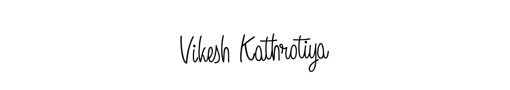 Make a short Vikesh Kathrotiya signature style. Manage your documents anywhere anytime using Angelique-Rose-font-FFP. Create and add eSignatures, submit forms, share and send files easily. Vikesh Kathrotiya signature style 5 images and pictures png