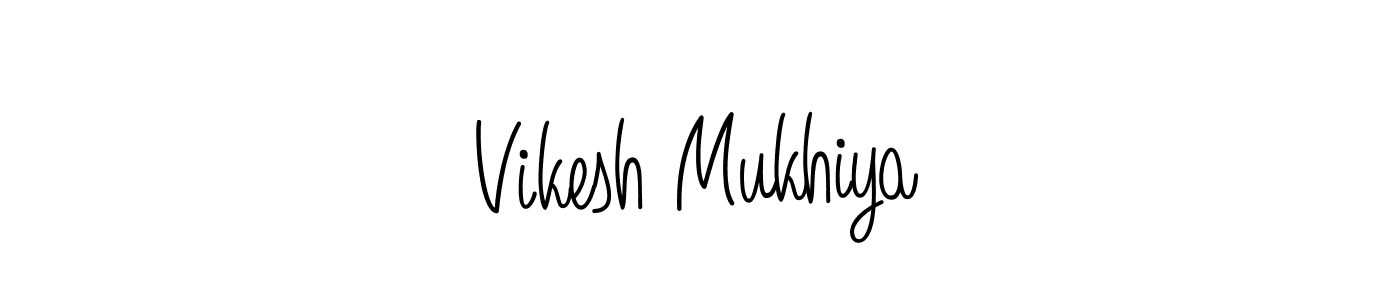 Design your own signature with our free online signature maker. With this signature software, you can create a handwritten (Angelique-Rose-font-FFP) signature for name Vikesh Mukhiya. Vikesh Mukhiya signature style 5 images and pictures png