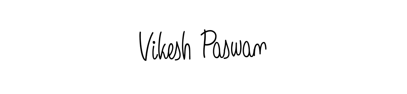 How to make Vikesh Paswan name signature. Use Angelique-Rose-font-FFP style for creating short signs online. This is the latest handwritten sign. Vikesh Paswan signature style 5 images and pictures png