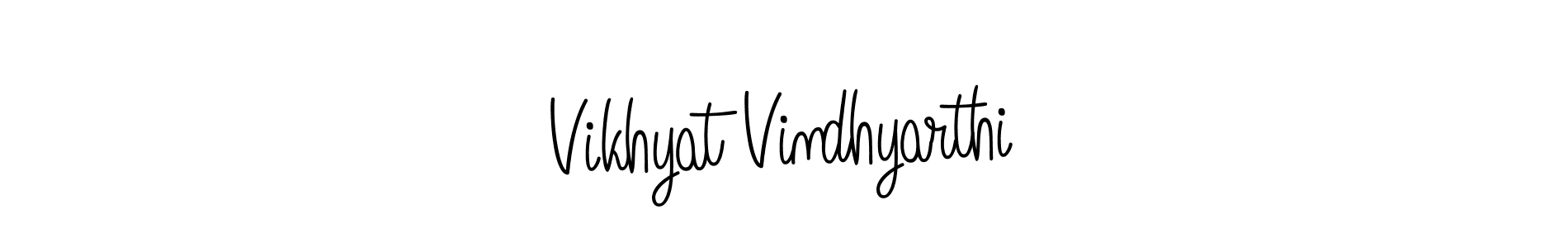 Vikhyat Vindhyarthi stylish signature style. Best Handwritten Sign (Angelique-Rose-font-FFP) for my name. Handwritten Signature Collection Ideas for my name Vikhyat Vindhyarthi. Vikhyat Vindhyarthi signature style 5 images and pictures png