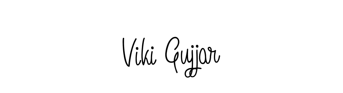 Check out images of Autograph of Viki Gujjar name. Actor Viki Gujjar Signature Style. Angelique-Rose-font-FFP is a professional sign style online. Viki Gujjar signature style 5 images and pictures png