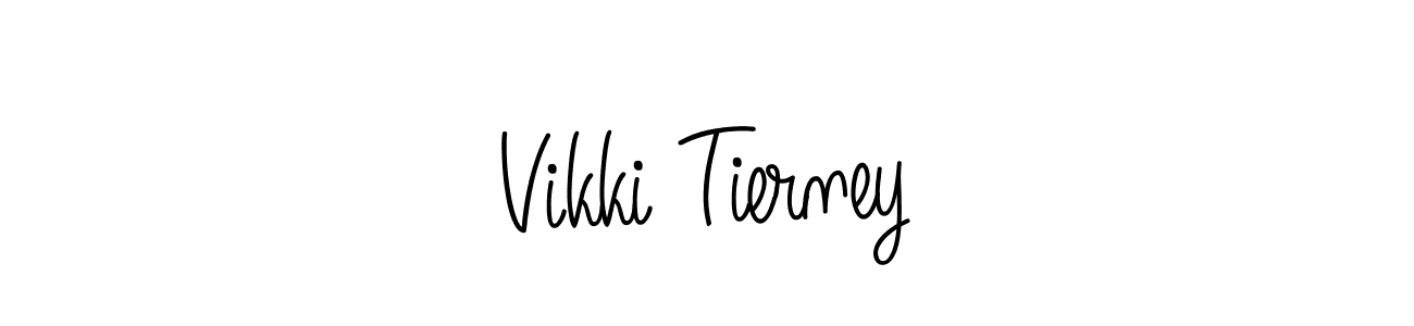 Best and Professional Signature Style for Vikki Tierney. Angelique-Rose-font-FFP Best Signature Style Collection. Vikki Tierney signature style 5 images and pictures png