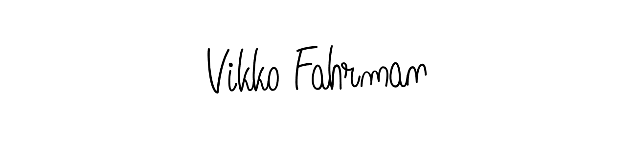 Vikko Fahrman stylish signature style. Best Handwritten Sign (Angelique-Rose-font-FFP) for my name. Handwritten Signature Collection Ideas for my name Vikko Fahrman. Vikko Fahrman signature style 5 images and pictures png