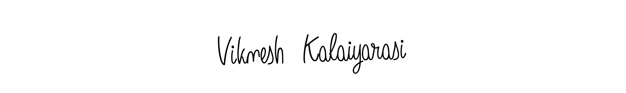 Design your own signature with our free online signature maker. With this signature software, you can create a handwritten (Angelique-Rose-font-FFP) signature for name Viknesh  Kalaiyarasi. Viknesh  Kalaiyarasi signature style 5 images and pictures png