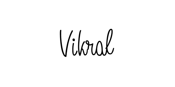 How to make Vikral signature? Angelique-Rose-font-FFP is a professional autograph style. Create handwritten signature for Vikral name. Vikral signature style 5 images and pictures png