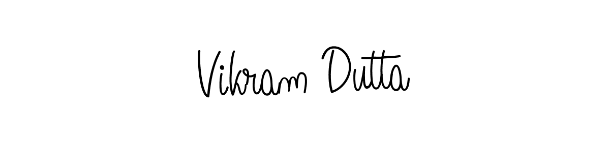 Vikram Dutta stylish signature style. Best Handwritten Sign (Angelique-Rose-font-FFP) for my name. Handwritten Signature Collection Ideas for my name Vikram Dutta. Vikram Dutta signature style 5 images and pictures png