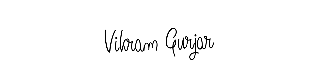 if you are searching for the best signature style for your name Vikram Gurjar. so please give up your signature search. here we have designed multiple signature styles  using Angelique-Rose-font-FFP. Vikram Gurjar signature style 5 images and pictures png