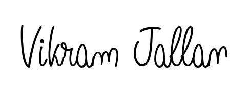 You should practise on your own different ways (Angelique-Rose-font-FFP) to write your name (Vikram Jallan) in signature. Don't let someone else do it for you. Vikram Jallan signature style 5 images and pictures png