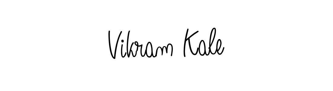 How to make Vikram Kale name signature. Use Angelique-Rose-font-FFP style for creating short signs online. This is the latest handwritten sign. Vikram Kale signature style 5 images and pictures png