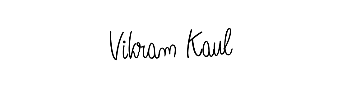 Design your own signature with our free online signature maker. With this signature software, you can create a handwritten (Angelique-Rose-font-FFP) signature for name Vikram Kaul. Vikram Kaul signature style 5 images and pictures png