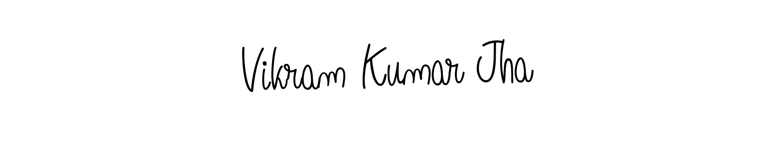 Vikram Kumar Jha stylish signature style. Best Handwritten Sign (Angelique-Rose-font-FFP) for my name. Handwritten Signature Collection Ideas for my name Vikram Kumar Jha. Vikram Kumar Jha signature style 5 images and pictures png
