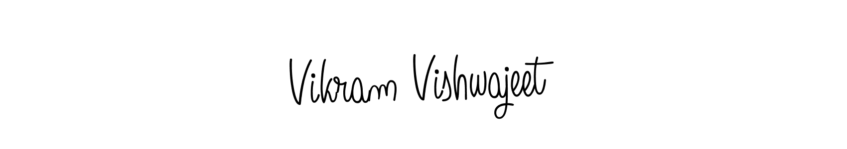 Also we have Vikram Vishwajeet name is the best signature style. Create professional handwritten signature collection using Angelique-Rose-font-FFP autograph style. Vikram Vishwajeet signature style 5 images and pictures png