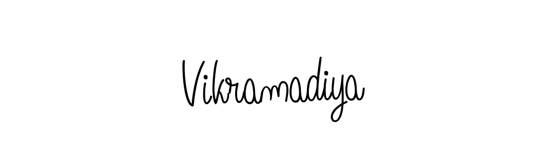 Design your own signature with our free online signature maker. With this signature software, you can create a handwritten (Angelique-Rose-font-FFP) signature for name Vikramadiya. Vikramadiya signature style 5 images and pictures png