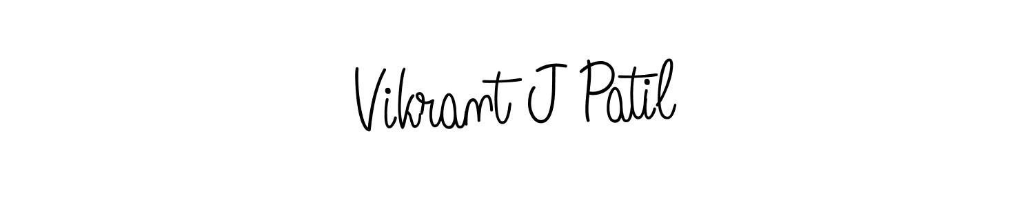 Design your own signature with our free online signature maker. With this signature software, you can create a handwritten (Angelique-Rose-font-FFP) signature for name Vikrant J Patil. Vikrant J Patil signature style 5 images and pictures png