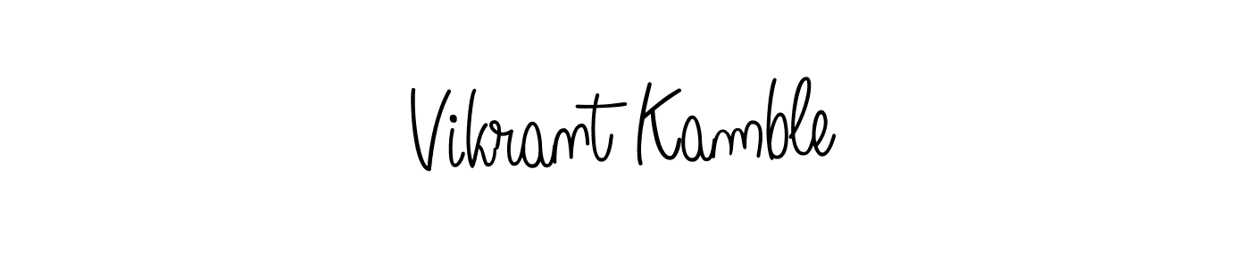 Check out images of Autograph of Vikrant Kamble name. Actor Vikrant Kamble Signature Style. Angelique-Rose-font-FFP is a professional sign style online. Vikrant Kamble signature style 5 images and pictures png