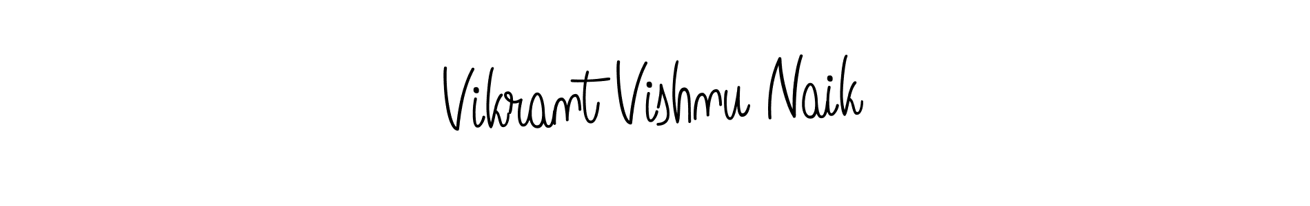 Vikrant Vishnu Naik stylish signature style. Best Handwritten Sign (Angelique-Rose-font-FFP) for my name. Handwritten Signature Collection Ideas for my name Vikrant Vishnu Naik. Vikrant Vishnu Naik signature style 5 images and pictures png