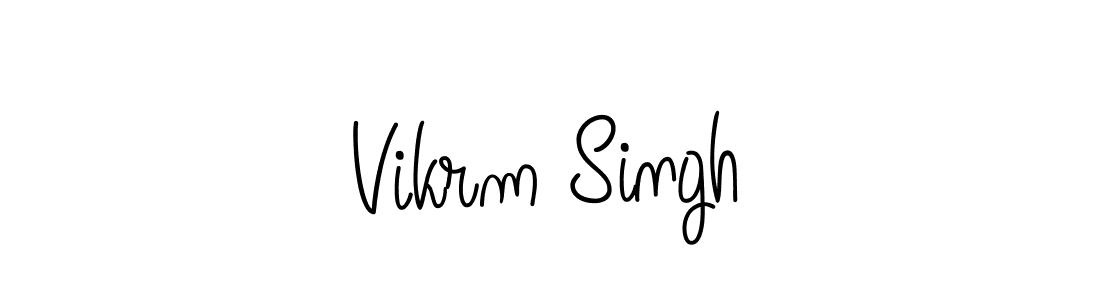 How to make Vikrm Singh name signature. Use Angelique-Rose-font-FFP style for creating short signs online. This is the latest handwritten sign. Vikrm Singh signature style 5 images and pictures png