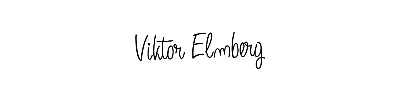 How to Draw Viktor Elmberg signature style? Angelique-Rose-font-FFP is a latest design signature styles for name Viktor Elmberg. Viktor Elmberg signature style 5 images and pictures png