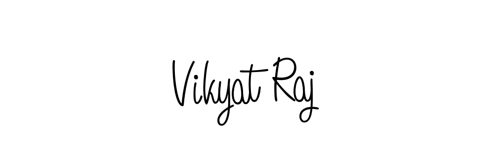 Make a beautiful signature design for name Vikyat Raj. With this signature (Angelique-Rose-font-FFP) style, you can create a handwritten signature for free. Vikyat Raj signature style 5 images and pictures png
