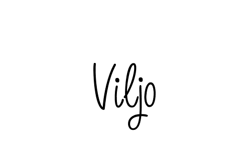 Create a beautiful signature design for name Viljo. With this signature (Angelique-Rose-font-FFP) fonts, you can make a handwritten signature for free. Viljo signature style 5 images and pictures png