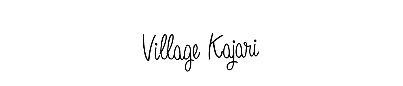 Create a beautiful signature design for name Village Kajari. With this signature (Angelique-Rose-font-FFP) fonts, you can make a handwritten signature for free. Village Kajari signature style 5 images and pictures png