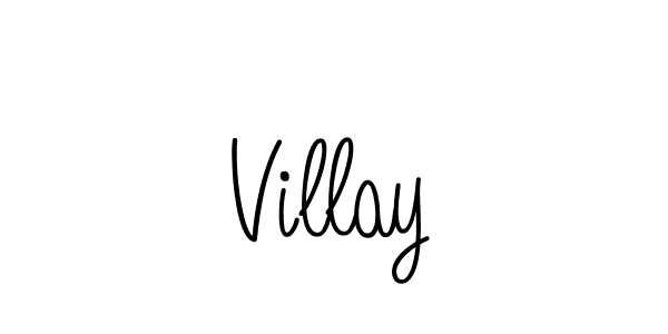 Make a beautiful signature design for name Villay. With this signature (Angelique-Rose-font-FFP) style, you can create a handwritten signature for free. Villay signature style 5 images and pictures png