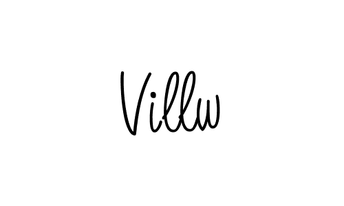 Design your own signature with our free online signature maker. With this signature software, you can create a handwritten (Angelique-Rose-font-FFP) signature for name Villw. Villw signature style 5 images and pictures png