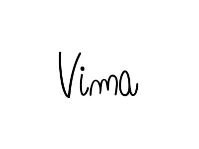 Design your own signature with our free online signature maker. With this signature software, you can create a handwritten (Angelique-Rose-font-FFP) signature for name Vima. Vima signature style 5 images and pictures png