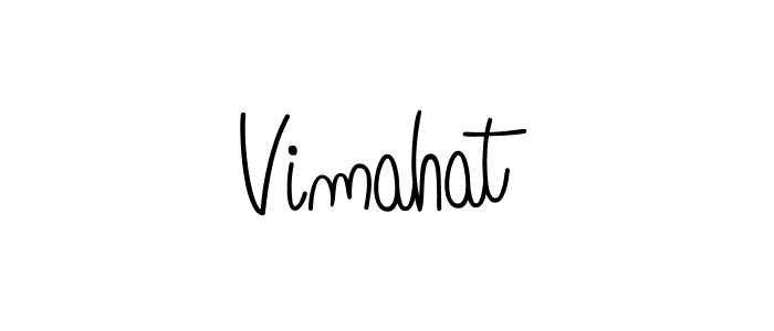 The best way (Angelique-Rose-font-FFP) to make a short signature is to pick only two or three words in your name. The name Vimahat include a total of six letters. For converting this name. Vimahat signature style 5 images and pictures png