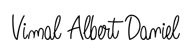 Style your name Vimal Albert Daniel with confidence using Angelique-Rose-font-FFP signature design. Simple, elegant, and ready for immediate document use. Vimal Albert Daniel signature style 5 images and pictures png
