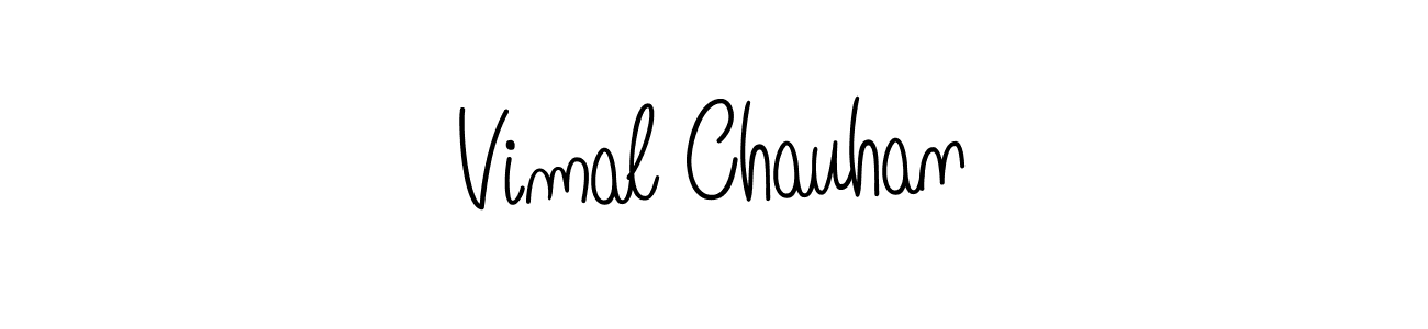 Design your own signature with our free online signature maker. With this signature software, you can create a handwritten (Angelique-Rose-font-FFP) signature for name Vimal Chauhan. Vimal Chauhan signature style 5 images and pictures png