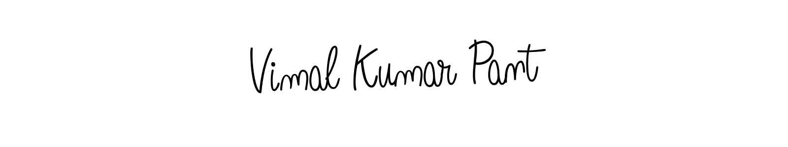 Use a signature maker to create a handwritten signature online. With this signature software, you can design (Angelique-Rose-font-FFP) your own signature for name Vimal Kumar Pant. Vimal Kumar Pant signature style 5 images and pictures png