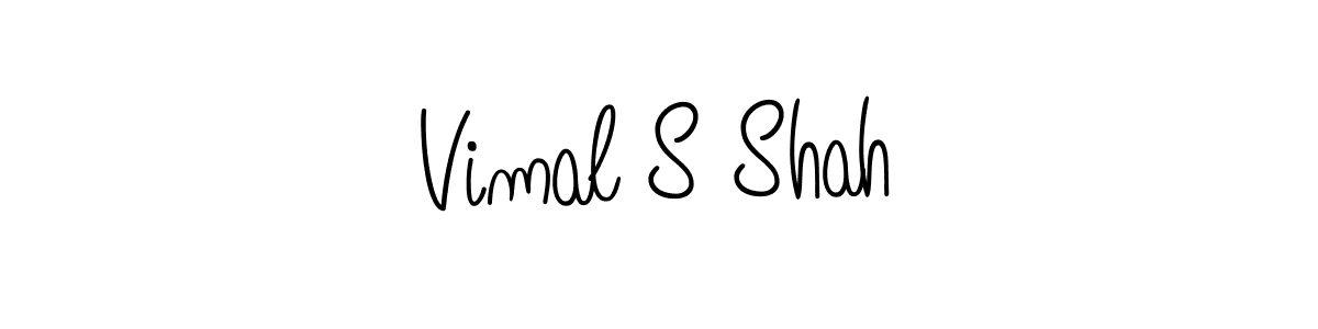 Design your own signature with our free online signature maker. With this signature software, you can create a handwritten (Angelique-Rose-font-FFP) signature for name Vimal S Shah. Vimal S Shah signature style 5 images and pictures png