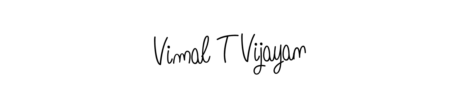 It looks lik you need a new signature style for name Vimal T Vijayan. Design unique handwritten (Angelique-Rose-font-FFP) signature with our free signature maker in just a few clicks. Vimal T Vijayan signature style 5 images and pictures png