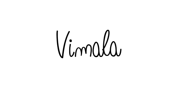 Vimala stylish signature style. Best Handwritten Sign (Angelique-Rose-font-FFP) for my name. Handwritten Signature Collection Ideas for my name Vimala. Vimala signature style 5 images and pictures png