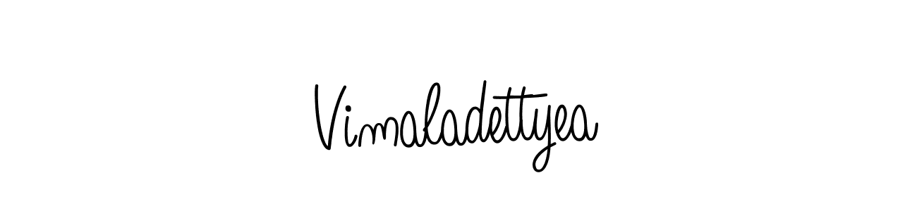 Vimaladettyea stylish signature style. Best Handwritten Sign (Angelique-Rose-font-FFP) for my name. Handwritten Signature Collection Ideas for my name Vimaladettyea. Vimaladettyea signature style 5 images and pictures png