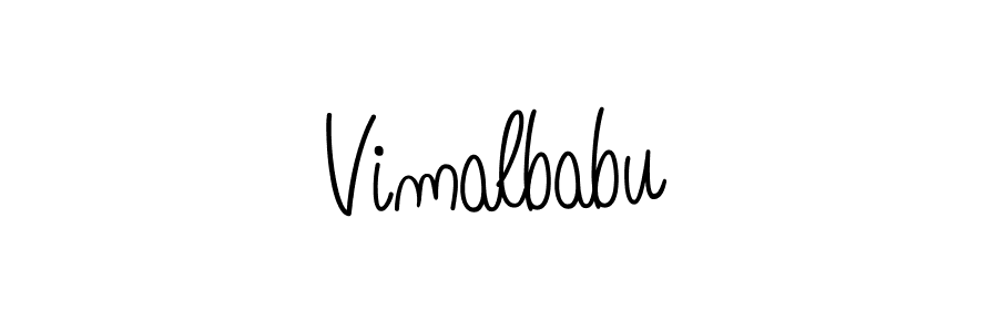 Make a beautiful signature design for name Vimalbabu. With this signature (Angelique-Rose-font-FFP) style, you can create a handwritten signature for free. Vimalbabu signature style 5 images and pictures png