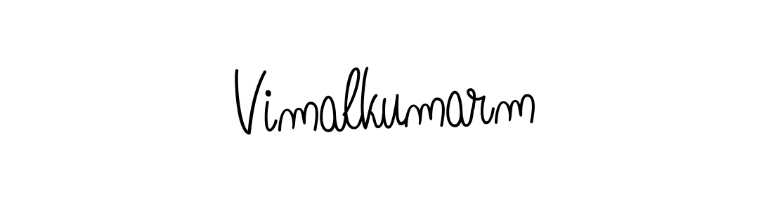 Design your own signature with our free online signature maker. With this signature software, you can create a handwritten (Angelique-Rose-font-FFP) signature for name Vimalkumarm. Vimalkumarm signature style 5 images and pictures png