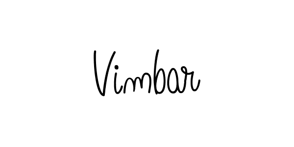Vimbar stylish signature style. Best Handwritten Sign (Angelique-Rose-font-FFP) for my name. Handwritten Signature Collection Ideas for my name Vimbar. Vimbar signature style 5 images and pictures png